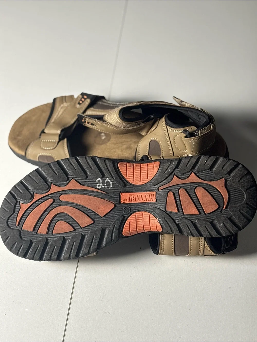Men's Tan Outdoor Comfort Sandals